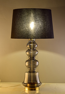 Grey color Ilke Table Lamp by Sahil & Sarthak Thumb